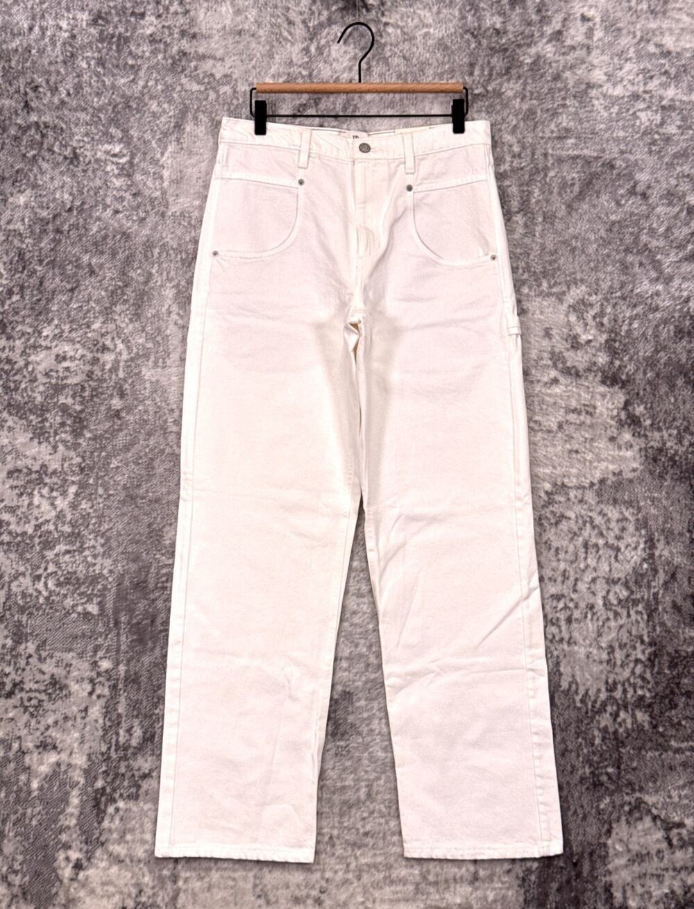 New Banana Republic Jeans 28 Womens Surplus High Rise Relaxed Straight White
